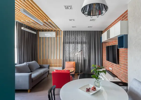 Интерьер в стиле "Яркий лофт"