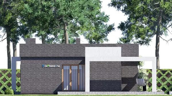 Проект одноэтажного дома 14х12м S119м2 F-16325