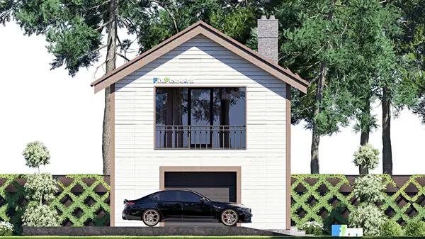 Проект дома с мансардой 7х11 м S108м2 F-17459