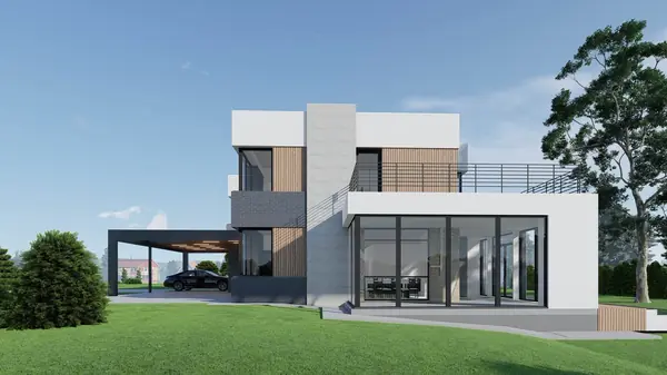 Hi-tech modern house