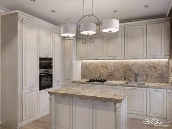 Дизайн интерьера двухкомнатной квартиры с кухней-гостиной (ул.Спартака)