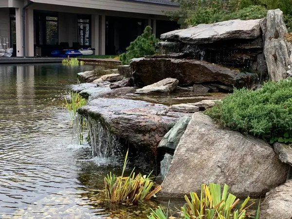 Проект сада с водоемом