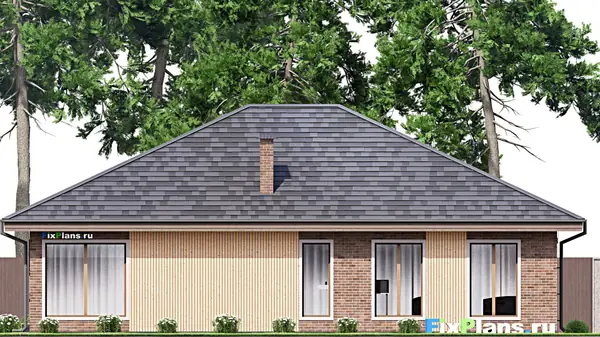 Проект одноэтажного дома 15х16м S305м2 F-14669