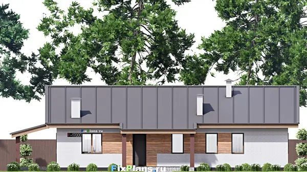 Проект одноэтажного дома 11х20м S163м2 F-17000