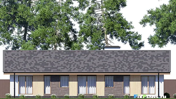 Проект одноэтажного дома 9х19м S140м2 F-18125