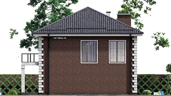 Проект двухэтажного дома 13х13 м S267м2 F-14723