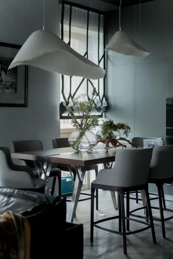 Гостиная-кухня в ЖК Садовые кварталы