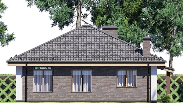 Проект одноэтажного дома 13х11м S105м2 F-17864