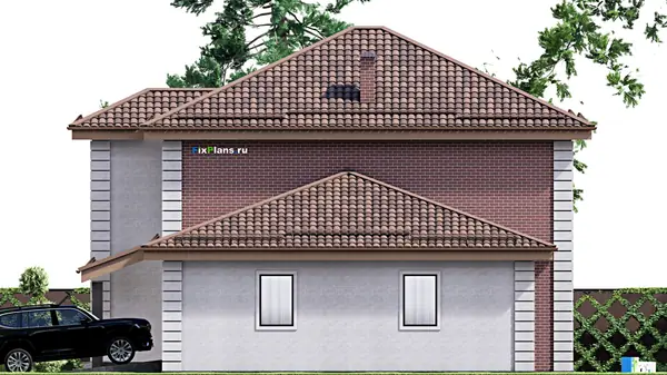 Проект двухэтажного дома 13х16 м S213м2 F-16982