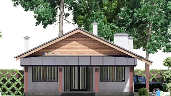 Проект одноэтажного дома 11х20м S163м2 F-17000