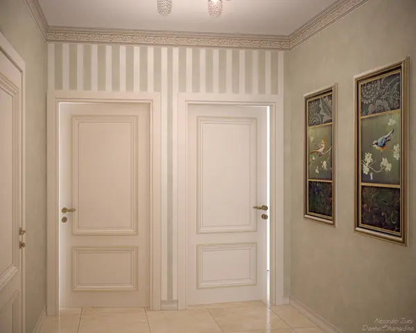 Дизайн коридора в классическом стиле в квартире, г.Краснодар