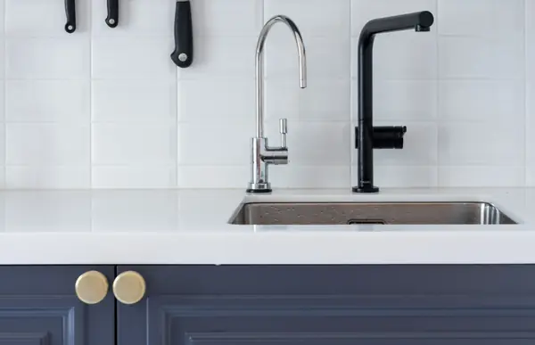 Кухонный гарнитур Италия в синем цвете