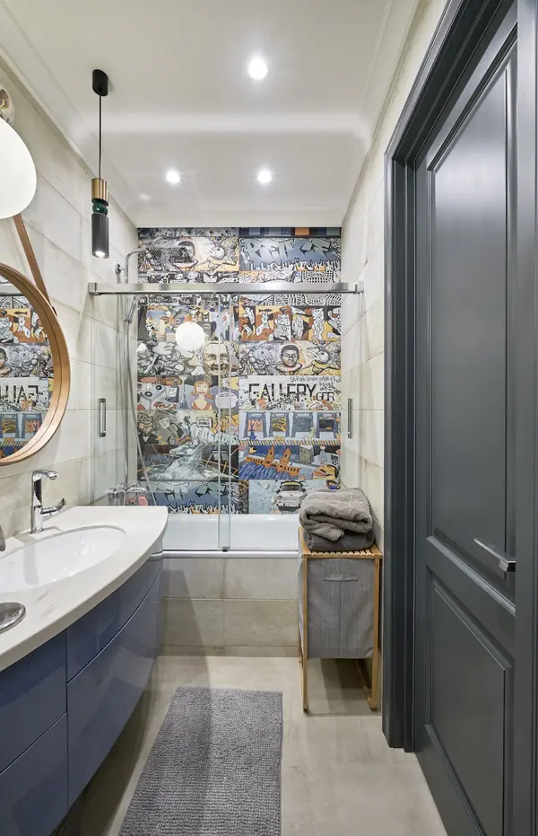 Квартира в серо-белых тонах