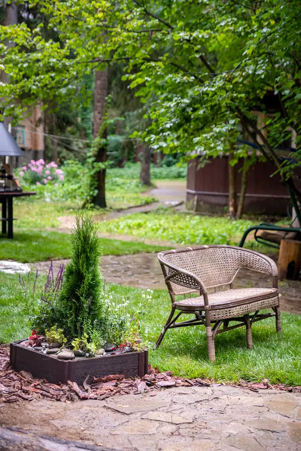 Декорирование беседки и участка Людмилы Хитяевой. "На дачу! С Наташей Барбье"