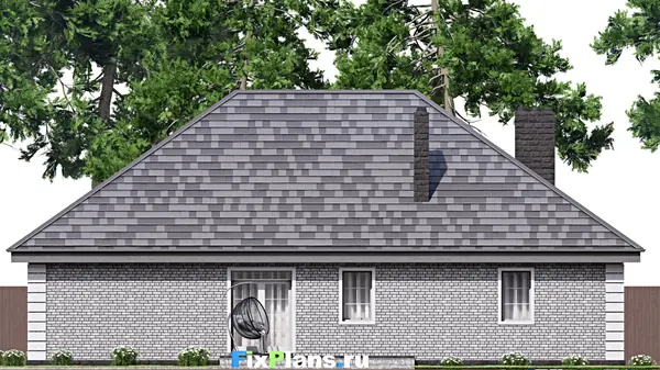 Проект одноэтажного дома 18х17м S203м2 F-16730