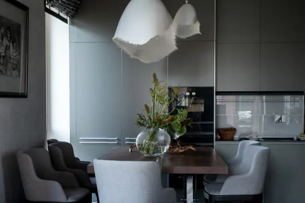 Гостиная-кухня в ЖК Садовые кварталы