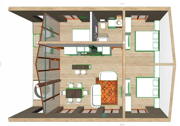 Проект гостевого дома в стиле барнхауз