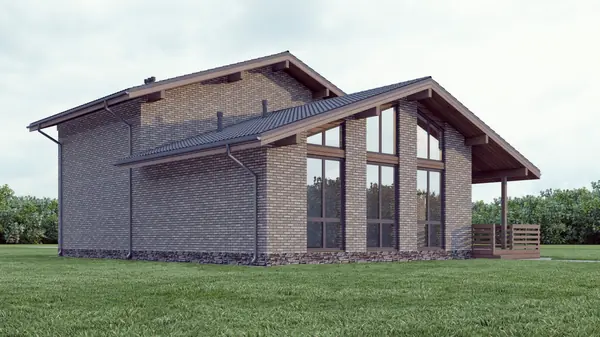 Проект двухэтажного дома в стиле Шале 212 кв.м