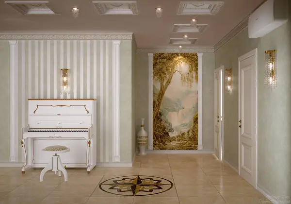 Дизайн коридора в классическом стиле в квартире, г.Краснодар