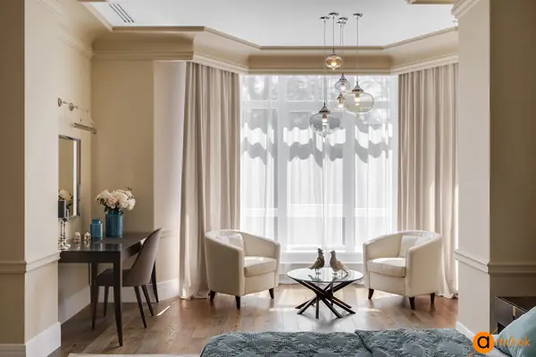 Спальня в бежевых тонах