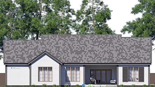 Проект дома с мансардой 21х24 м S297м2 F-17144