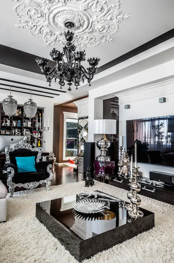 Съёмка интерьера квартиры в стиле фьюжн.