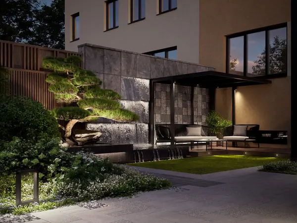 Городской современный сад