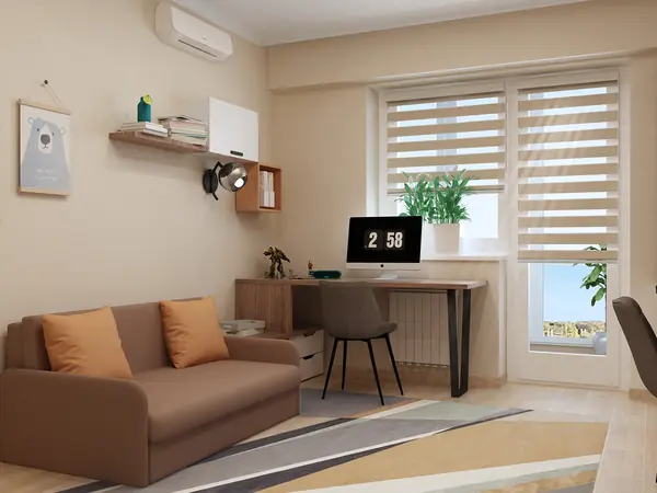 Комната для подростков. Визуализация & Реализация