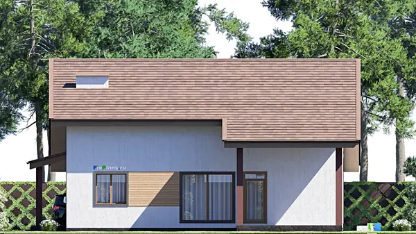 Проект дома с мансардой 15х23 м S302м2 F-17432