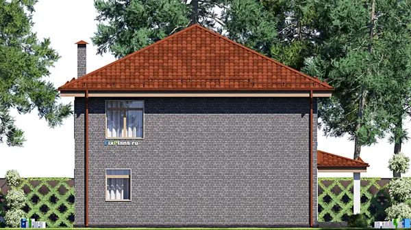 Проект двухэтажного дома 13х11 м S184м2 F-17693