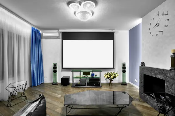 Кинотеатр с камином