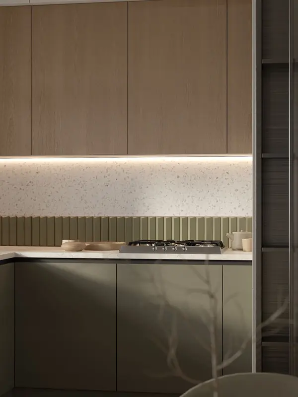 Проект 2-х уровневой квартире в эко-стиле.