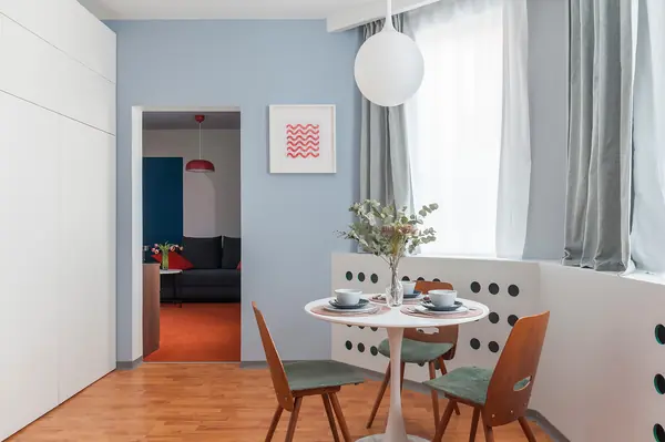 Красочные двухэтажные аппартаменты