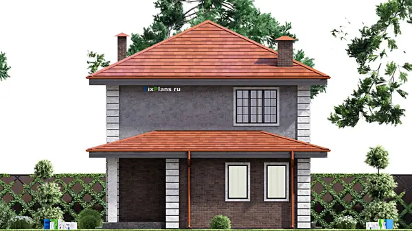 Проект двухэтажного дома 12х9 м S124м2 F-14795