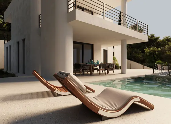 Дом на склоне