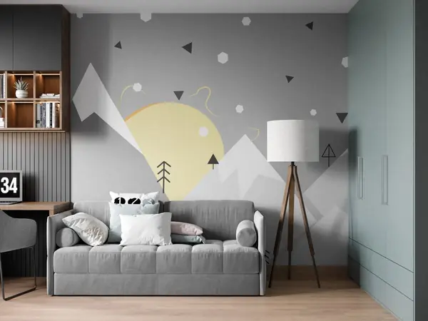 Детская комната в серых тонахМы компания, специализирующаяся на профессиональном