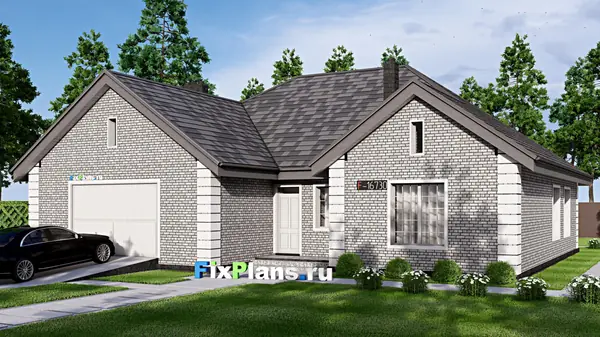 Проект одноэтажного дома 18х17м S203м2 F-16730