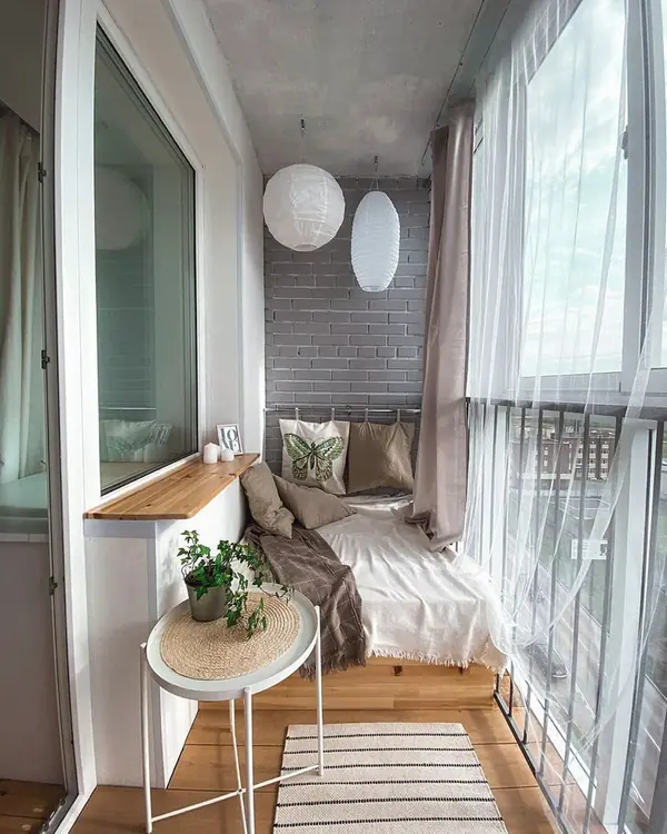 Лоджия "до и после"