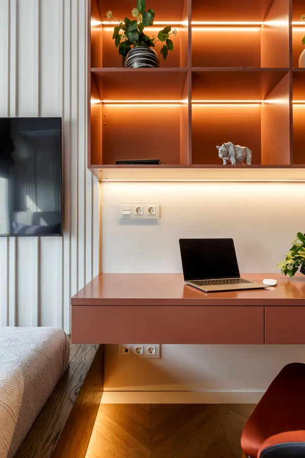 Реализованный дизайн проект квартиры в ЖК "Горный"