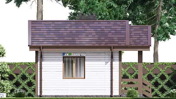 Проект одноэтажного дома 6х7м S23м2 F-15605