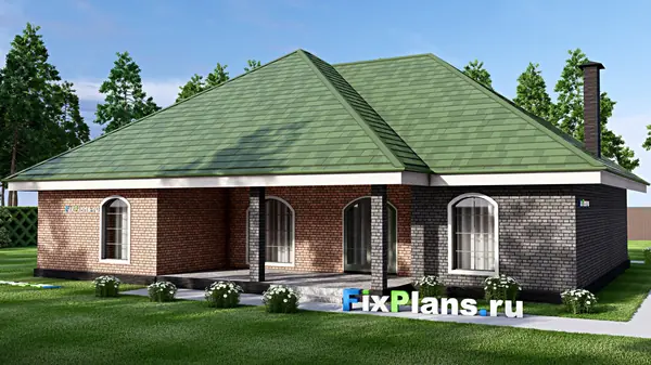 Проект одноэтажного дома 17х21м S237м2 F-16820