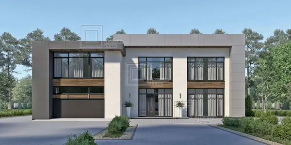 Проект дома с тренажерным залом и бассейном