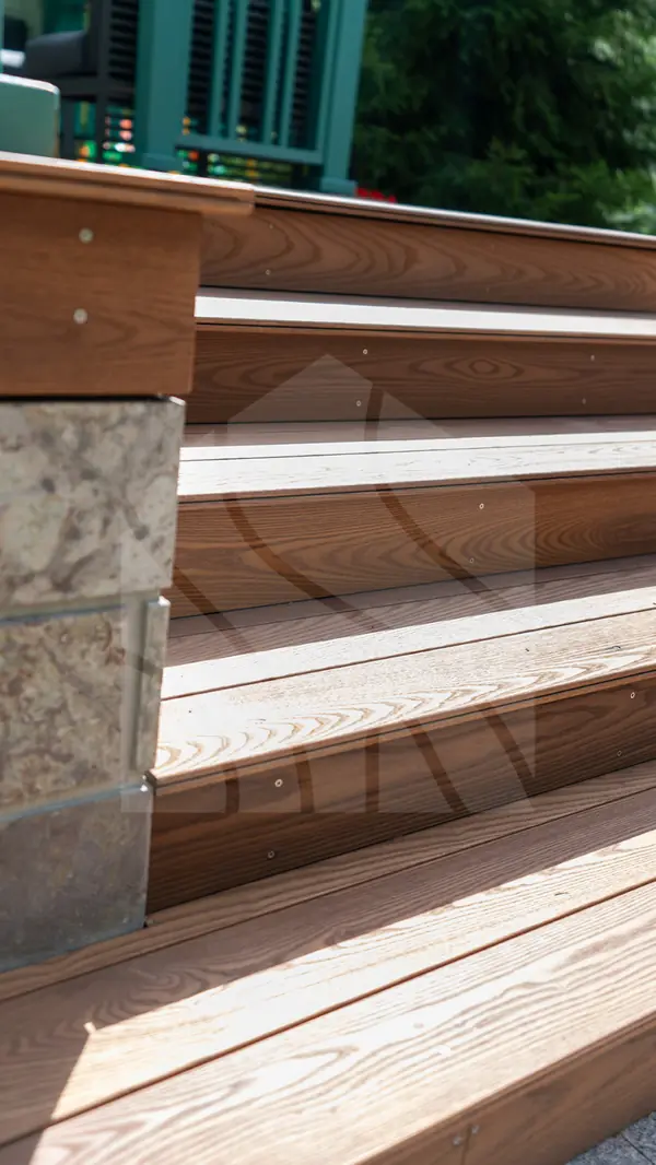 Терраса из термоясеня для загородного дома