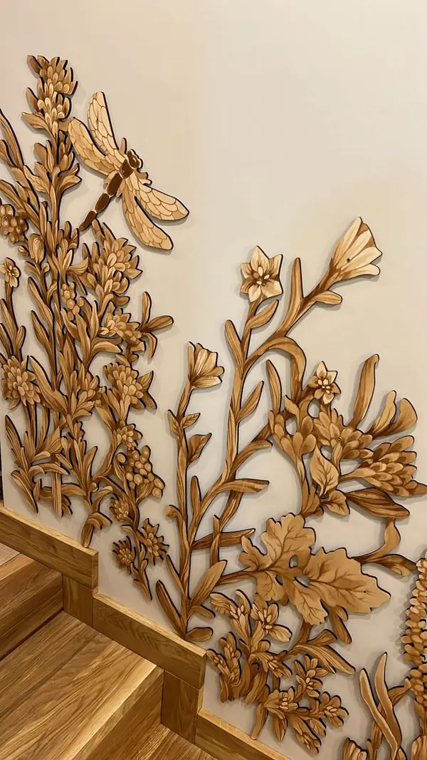 Декор на лестницу (после монтажа)