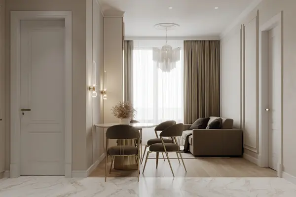 Дизайн и ремонт квартиры в ЖК Сердце Столицы - Поэзия неоклассики