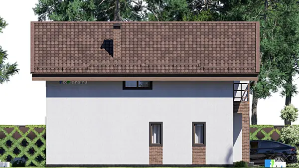 Проект дома с мансардой 11х10 м S137м2 F-17603