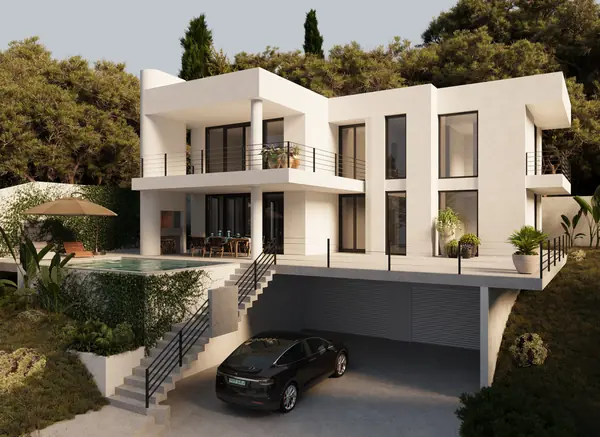 Дом на склоне