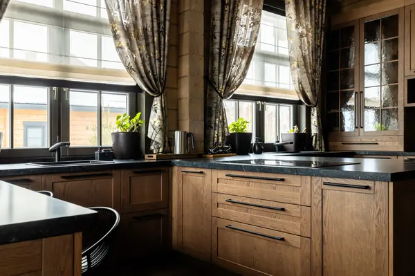 Кухня из массива дуба