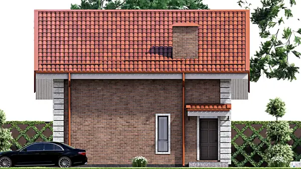 Проект дома с мансардой 9х9 м S104м2 F-14660