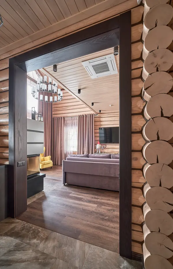 Модель Кантри в бревенчатом доме